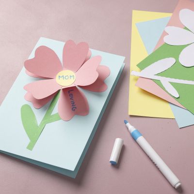 Blumenkarte mit süßen Grüßen