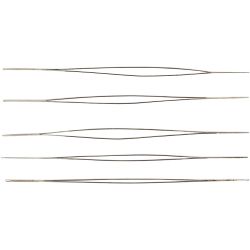 Perlennadel, L 6 cm, Dicke 0,3 mm, 5 Stk/ 1 Pck